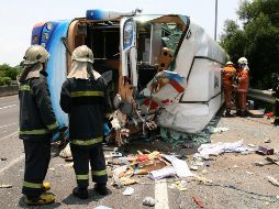 El autobús, que hacía la ruta entre Estambul y Tokat, chocó contra un camión que estaba detenido en el carril de emergencia de la carretera. EFE/ARCHIVO