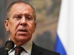 El ministro ruso de Exteriores, Serguéi Lavrov, ofrece una rueda de prensa en Moscú sobre este caso. EFE/S. Chirikov 