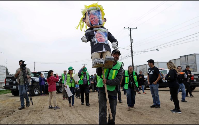 Se prevén más protestas luego en Tijuana y San Diego, con motivo a la primera visita de Trump como presidente a California. AP / G. Bull