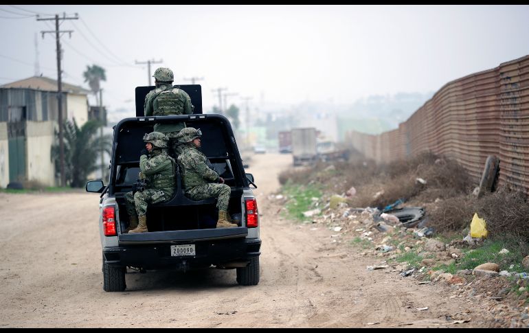 Elementos de la Marina también participaron operativo de seguridad del lado mexicano.