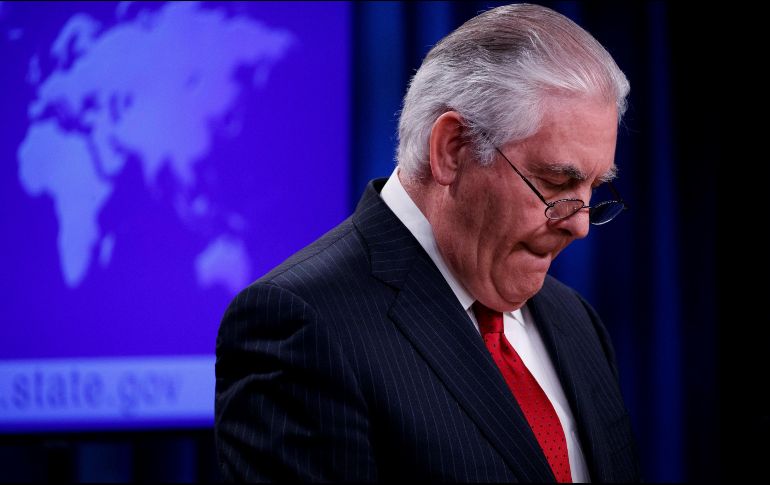 Este martes, Donald Trump anunció que Tillerson dejaría de ser el secretario de Estado de EU. EFE / S. Thew