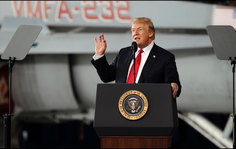 Trump dijo al principio que no estaba hablando en serio cuando mencionó el concepto, pero luego “me dije qué gran idea, quizá tengamos que hacerlo”. AP/ A. Gallardo