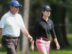 Maestro y pupila. Rafael Alarcón reconoció que Lorena Ochoa abrió el camino para varios jugadores mexicanos. EL INFORMADOR/ARCHIVO