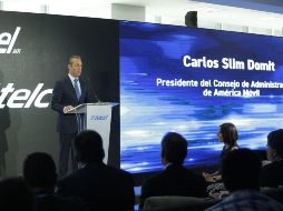 Carlos Slim Domit durante la presentación de la red 4.5G. TWITTER / @Telcel