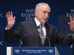 El presidente de Brasil, Michel Temer, se posicionó en contra de 
