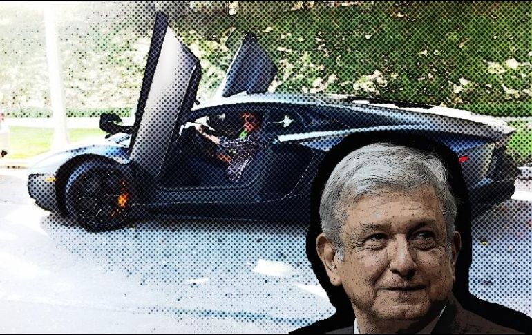 La imagen del Lamborghini Aventador data de 2012 y fue publicada por un bloguero sin ninguna relación con el candidato. ESPECIAL