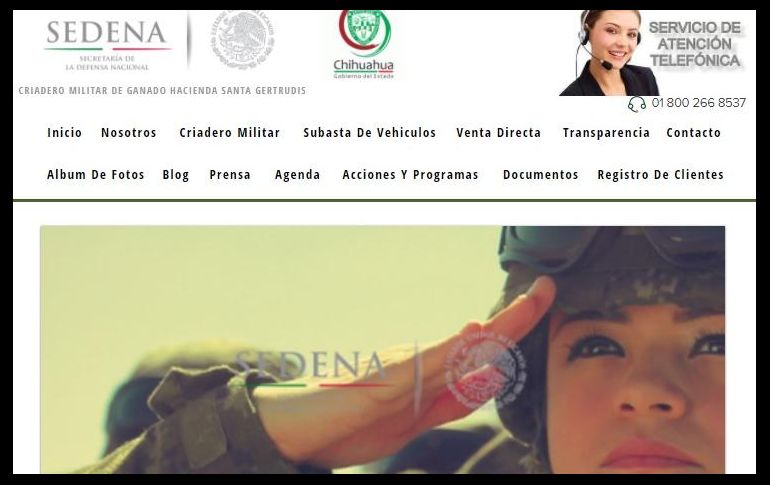 La Sedena pidió a la población que denuncie ante las autoridades correspondientes cualquier relación que se haya tenido con los sitios web falsos detectados. ESPECIAL/