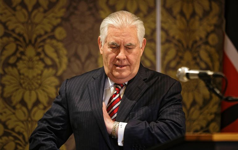 Tillerson no menciona al presidente ni a su sucesor designado, el jefe de la CIA Mike Pompeo. AP/ ARCHIVO