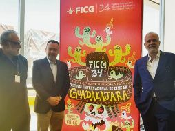 Presentación. Los directivos del FICG dieron a conocer la imagen y al país invitado de la próxima edición. NTX