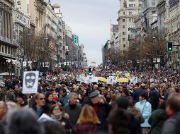 Las manifestaciones se desarrollaron en lugares como Barcelona, Sevilla, Zaragoza y Valladolid. La más numerosa reunió a unas 115 mil personas en Bilbao. EFE/ J. Martín