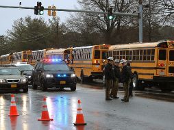 El presunto atacante muere a causa de las heridas recibidas por la reacción de un agente de seguridad. AFP / M. Wilson