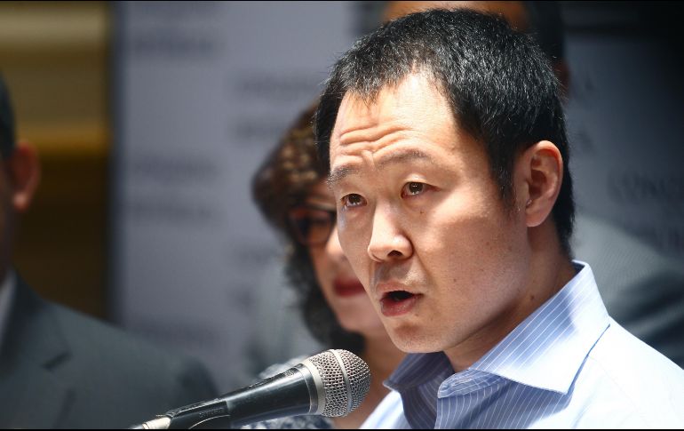 El menor de los Fujimori enfatizó que el nuevo partido fujimorista impulsará la libertad de prensa, de expresión y de conciencia. EFE / E. Cavero