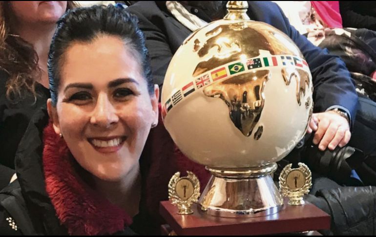 Karla de Lara. Muestra el reconocimiento que obtuvo durante la Bienal de las Naciones en Venecia. ESPECIAL