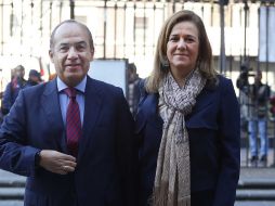 El ex presidente presumió en Twitter el supuesto avance en las encuestas de Margarita Zavala. ARCHIVO