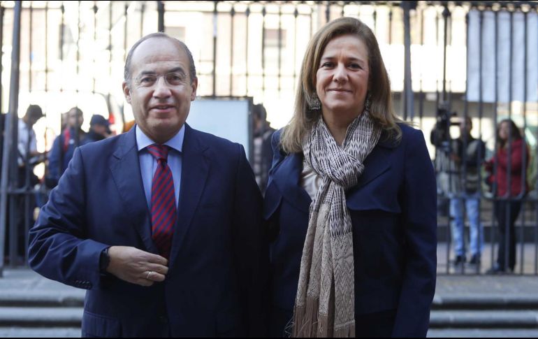 El ex presidente presumió en Twitter el supuesto avance en las encuestas de Margarita Zavala. ARCHIVO