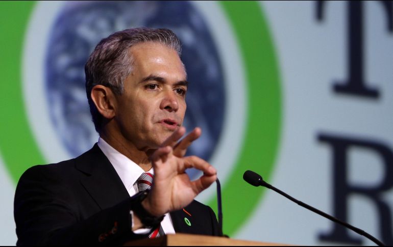 Mancera asegura que se debe considerar y cuidar toda la inversión que ya se ha hecho en la construcción del NAICM. NTX / ARCHIVO