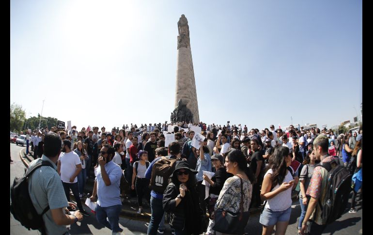 Familiares, compañeros y amigos de los tres jóvenes desaparecidos claman por su regreso. EL INFORMADOR / G. Gallo