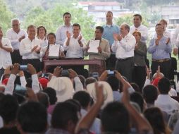 Peña Nieto encabezó la ceremonia oficial por el Día Mundial del Agua. TWITTER / @RobRmzdelaParra