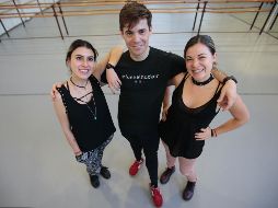 Los fundadores del Instituto de Danza Clásica: Fer Medina, Carlos Quenedit y Ana Robles. EL INFORMADOR/F. Atilano