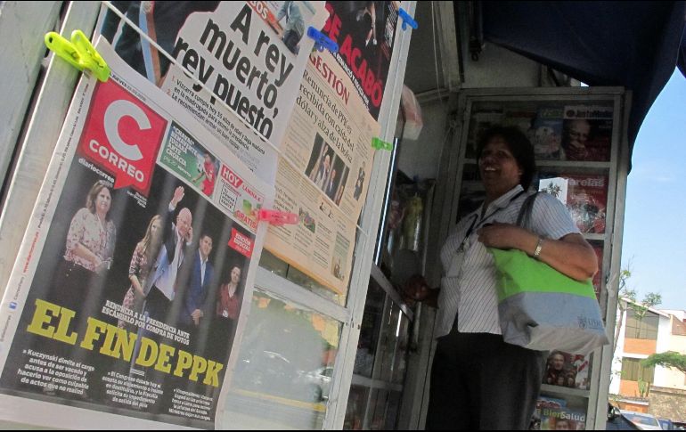 Kuczynski presentó el miércoles pasado su renuncia al cargo; será investigado además por los pagos efectuados por empresas del cuestionado grupo brasileño Odebrecht a firmas relacionadas con él. EFE / E. Arias