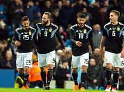 Argentina fue dueña de las acciones, pero le faltó claridad en sus llegadas. EFE/P. Powell