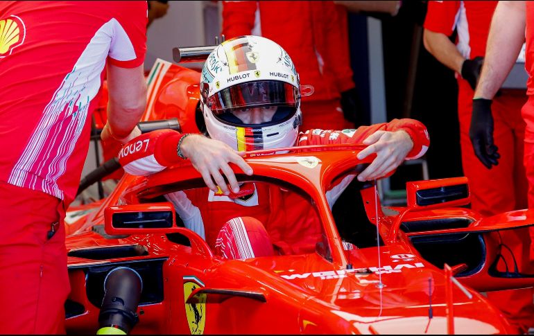 Vettel detuvo el cronómetro en 1:26.067 minutos. EFE/D. Azubel