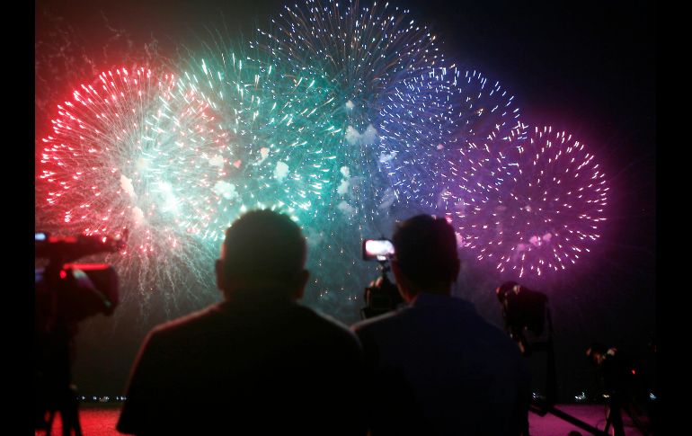 Este fin de semana se clausuró la novena Competición Internacional Filipina Piromusical. AP / B. Marquez