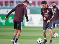 Sesión. La Selección mexicana realizó trabajo regenerativo de cara al enfrentamiento ante Croacia. MEXSPORT
