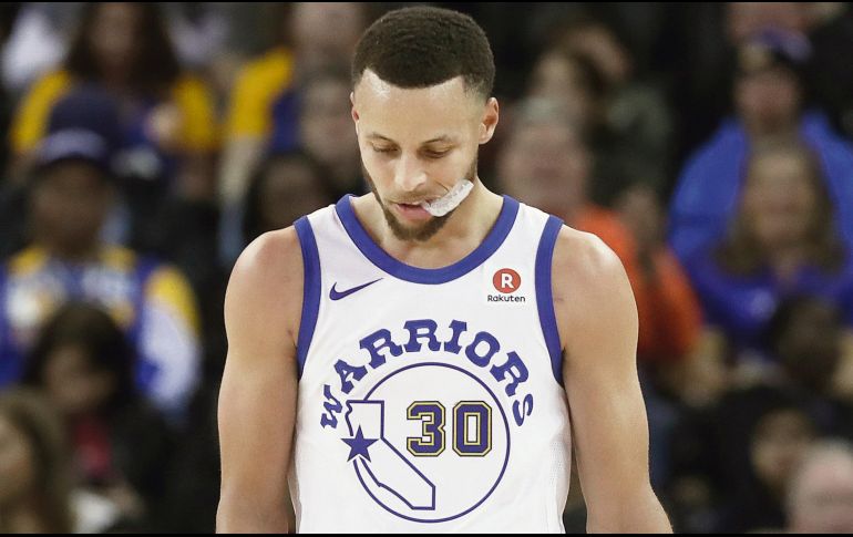 Mala suerte. Stephen Curry había reaparecido el viernes tras una ausencia de seis juegos y volvió a lastimarse. AP/J. Chiu