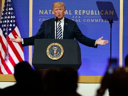 Trump ligó la construcción del muro con el presupuesto militar y con la defensa Nacional. AP / ARCHIVO