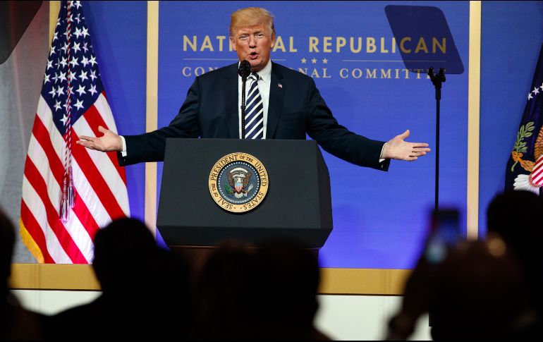 Trump ligó la construcción del muro con el presupuesto militar y con la defensa Nacional. AP / ARCHIVO