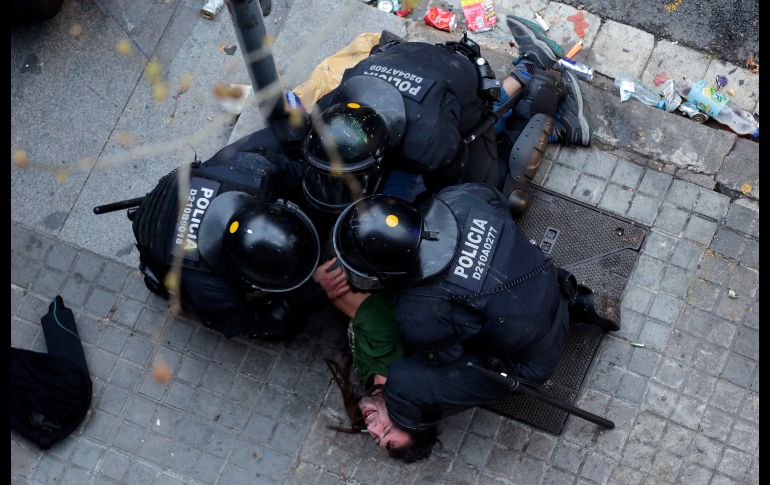 El momento de una detención.