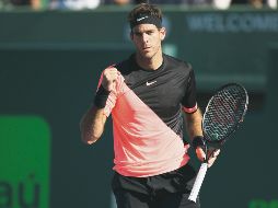 Firme. Juan Martín del Potro va por su tercer título en fila al haber ganado en Acapulco y el Masters de Indian Wells. AFP/C. Brunskill