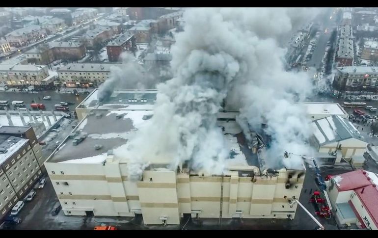 Las llamas que afectaron una superficie de mil 500 metros cuadrados. AFP