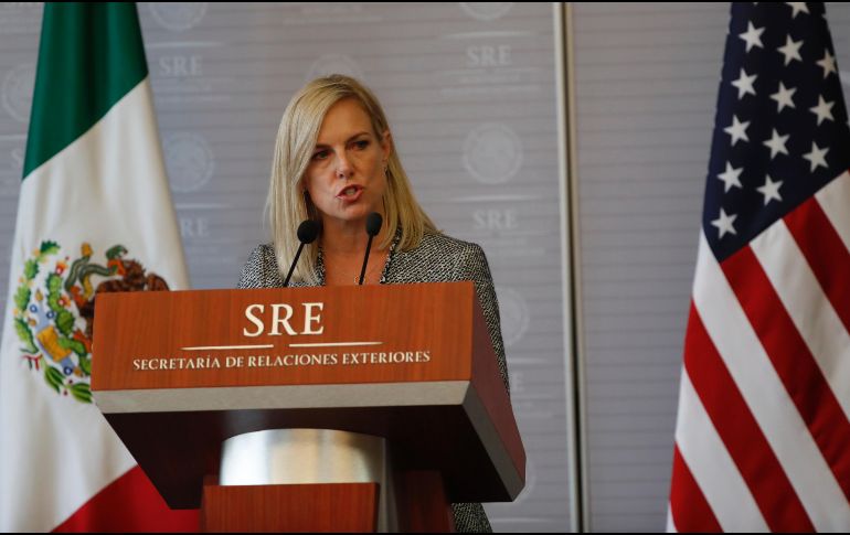 “Nadie debería subestimar la fuerza y el compromiso de los Estados Unidos en la alianza que existe con México”, expresó la funcionaria estadounidense. AP / E. Verdugo