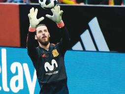 David de Gea. El portero español señaló que enfrentar a Messi es una motivación y un reto en su posición. AFP