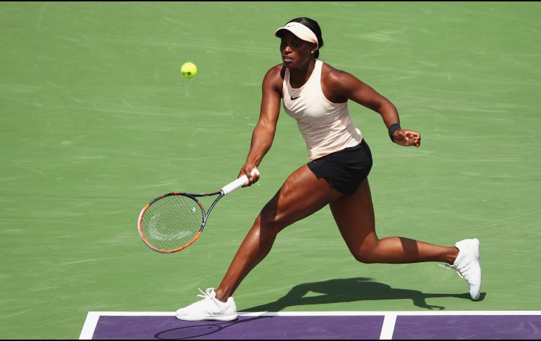 Stephens se medirá a la ganadora de los otros cuartos entre Victoria Azarenka y Karolina Pliskova. AFP / C. Brunskill