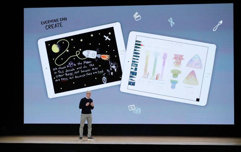 La nueva iPad se ofrecerá a las escuelas por 299 dólares y al publico en general por 329 dólares. AP / C. Rex