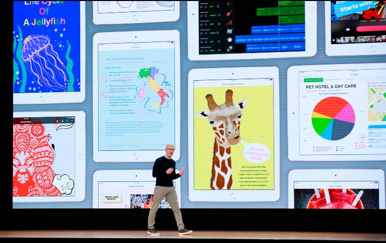 La nueva iPad se ofrecerá a las escuelas por 299 dólares y al publico en general por 329 dólares. AFP / S. Olson