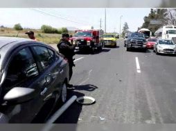 Desde las 14:00 horas ya se había dado el reporte de un impacto triple en el que sólo resultó una persona lesionada. ESPECIAL / UEPCBJ