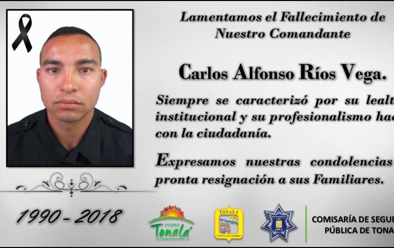 A través de su cuenta de Twitter el alcalde del municipio, Sergio Chávez, expresó un mensaje en solidaridad con la familia del comandante. TWITTER / @SergioChavez_D