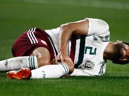 Araujo sólo pudo jugar 13 minutos del duelo contra los Croatas; fue sustituido por Diego Reyes.  MEXSPORT/ARCHIVO