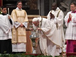 La misa Crismal marca el comienzo del Triduo Pascual y se celebra el Jueves Santo. AFP/M. Bertorello