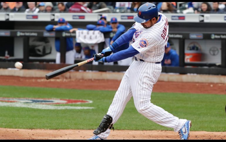 A su llegada a Nueva York, González afirmó que hablaría con el bat, y fue fiel a su palabra. AP/F. Franklin II