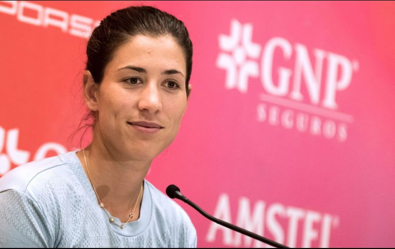 Garbiñe Muguruza habló de la calidez con la que son tratadas las jugadoras que participan en Monterrey. EFE/M. Sierra