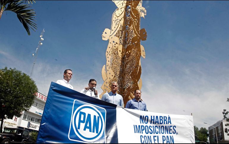 El candidato aseguró que la ciudadanía no se confundirá pese a que el PAN vaya con el PRD y con Movimiento Ciudadano. EL INFORMADOR/ M. Vargas