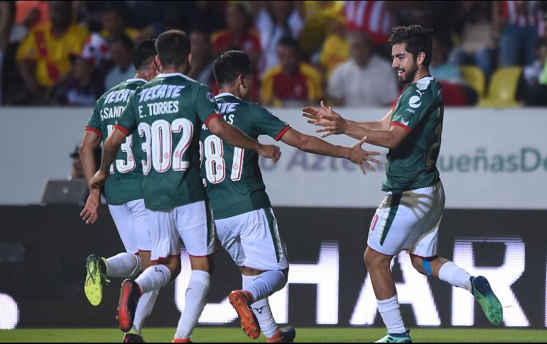 Rodolfo Pizarro anotó los dos goles del Rebaño, al 36' y al 61'. MEXSPORT / I. Ortiz