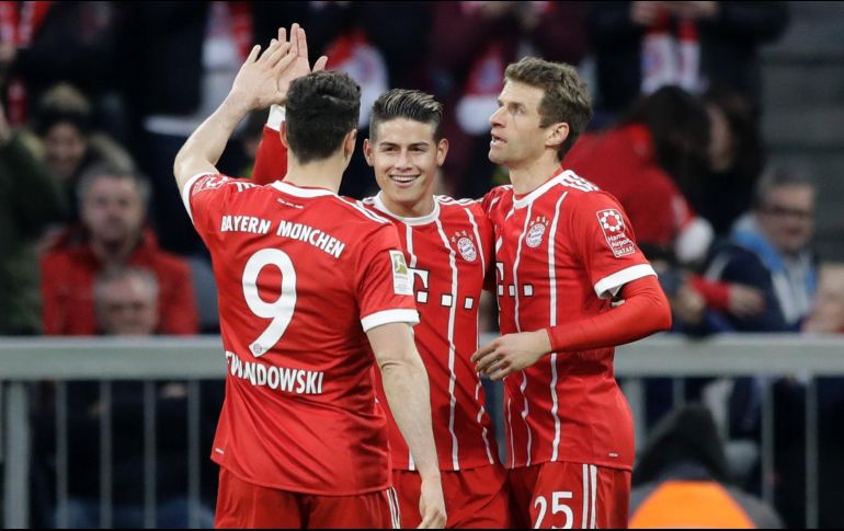 La victoria por goleada permite que el Bayern llegue con la moral en alto para el duelo de Champions League contra el Sevilla, la próxima semana. AP/M. Schrader