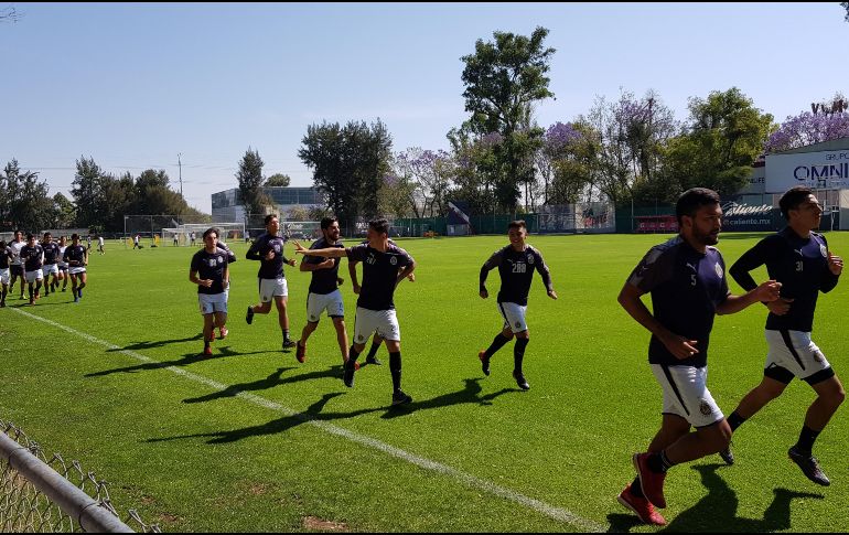 Los jugadores del Rebaño realizaron entrenamiento regenerativo esta mañana en Verde Valle. EL INFORMADOR/J. Robles