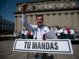 Castro presentó su plan de gobierno en un evento en Plaza Fundadores. EL INFORMADOR / F. Atilano